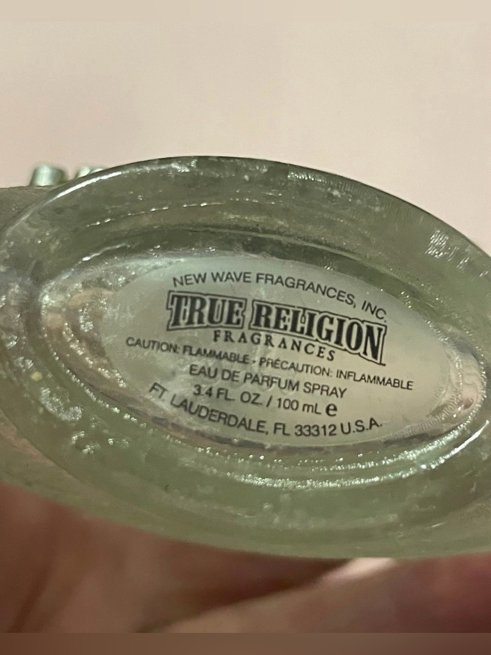 True Religion Empty Glass Bottle #0405 💎 SALE - Picture 3 of 8